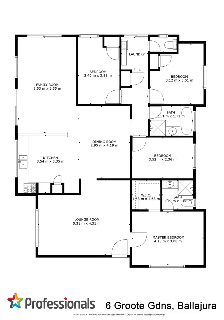 Floorplan of Homely house listing, 6 Groote Gardens, Ballajura WA 6066