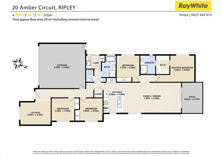 Floorplan of Homely house listing, 20 Amber Circuit, Ripley QLD 4306