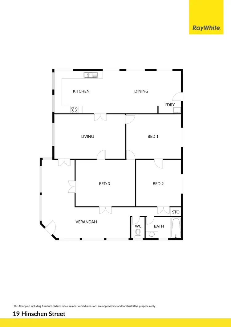Floorplan of Homely house listing, 19 Hinschen Street, Proserpine QLD 4800