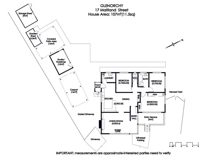 Floorplan of Homely house listing, 17 Maitland Street, Glenorchy TAS 7010