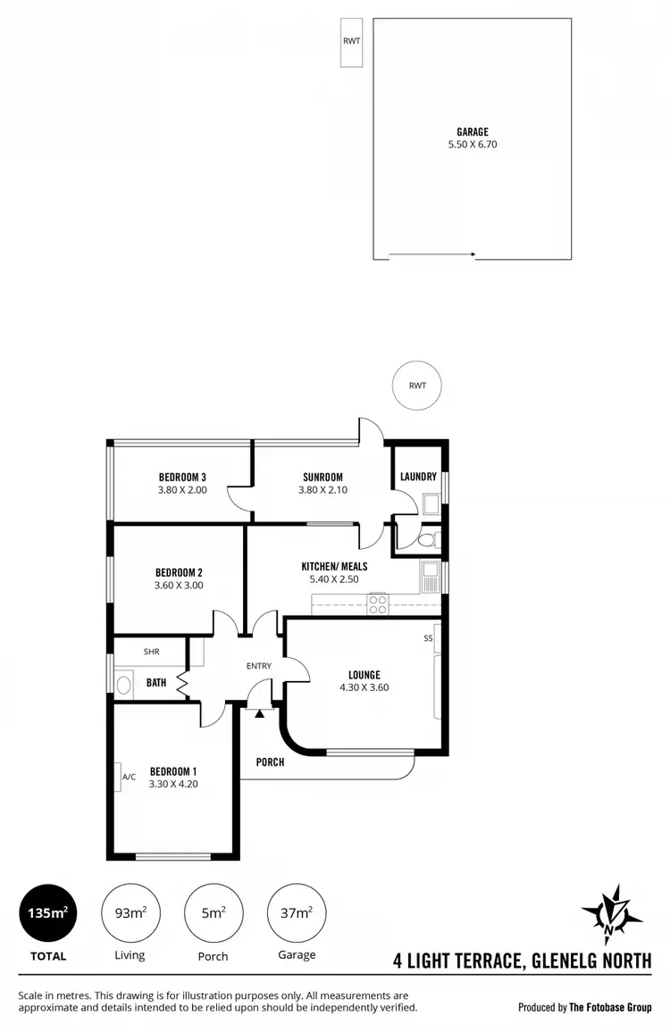 Floorplan of Homely house listing, 4 Light Terrace, Glenelg North SA 5045