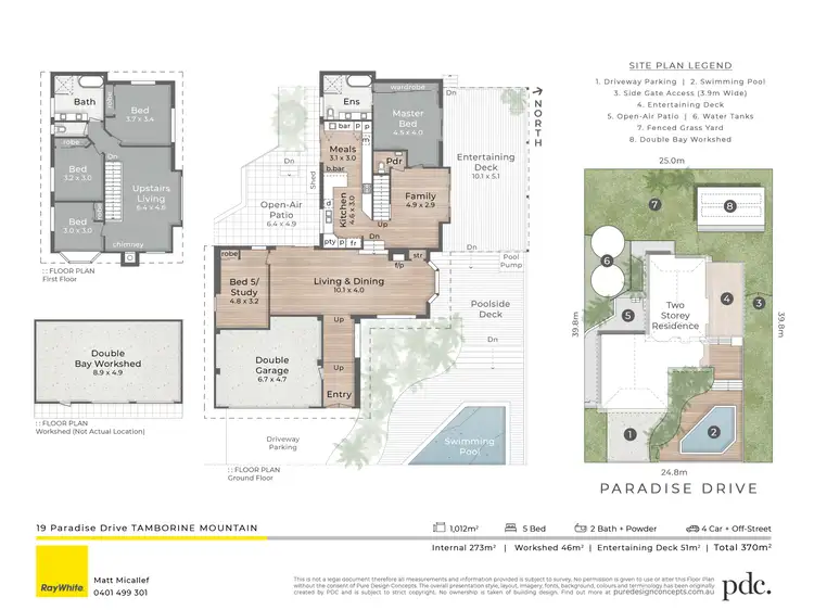 Floorplan of Homely house listing, 19 Paradise Drive, Tamborine Mountain QLD 4272