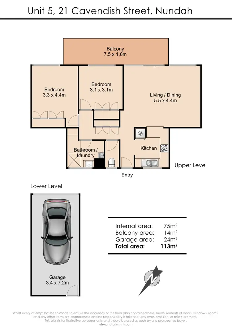 Floorplan of Homely unit listing, 5/21 Cavendish Street, Nundah QLD 4012