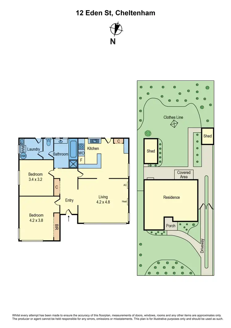 Floorplan of Homely house listing, 12 Eden Street, Cheltenham VIC 3192