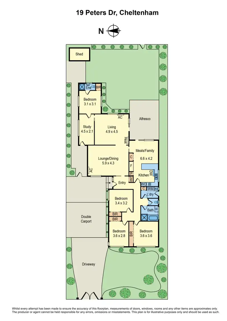 Floorplan of Homely house listing, 19 Peters Drive, Cheltenham VIC 3192