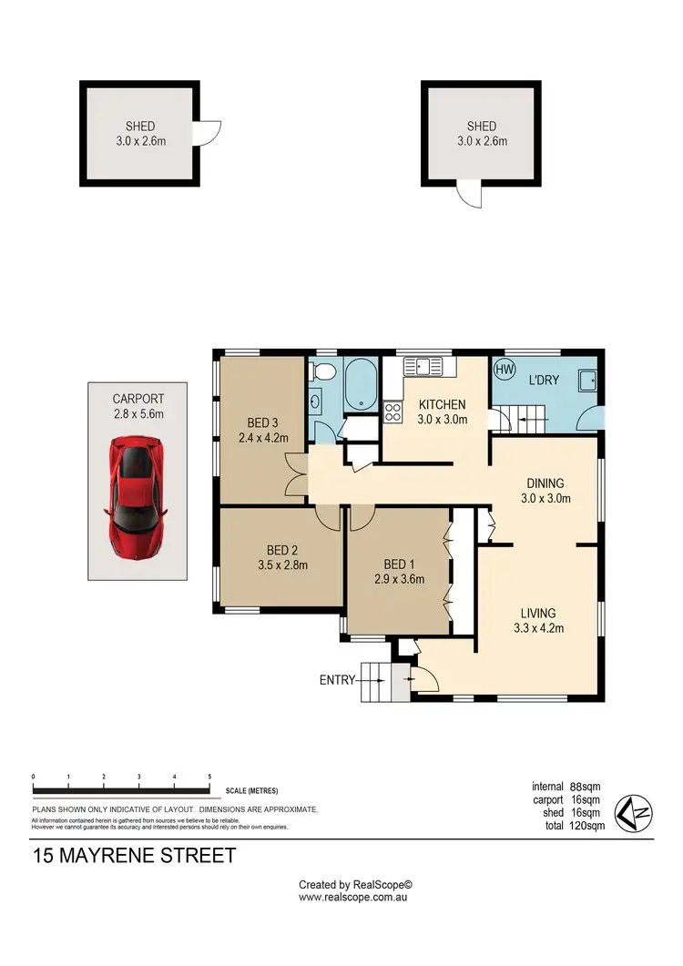 Floorplan of Homely house listing, 15 Mayrene Street, Carina QLD 4152