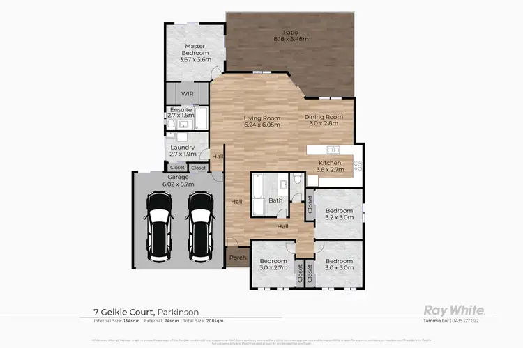 Floorplan of Homely house listing, 7 Geikie Court, Parkinson QLD 4115
