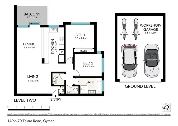 Floorplan of Homely apartment listing, 14/66-70 Talara Road, Gymea NSW 2227