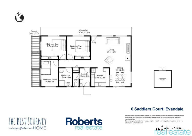 Floorplan of Homely house listing, 6 Saddlers Court, Evandale TAS 7212