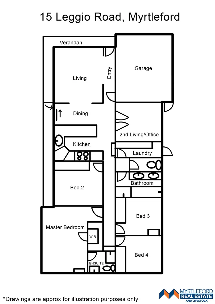Floorplan of Homely house listing, 15 Leggio Road, Myrtleford VIC 3737