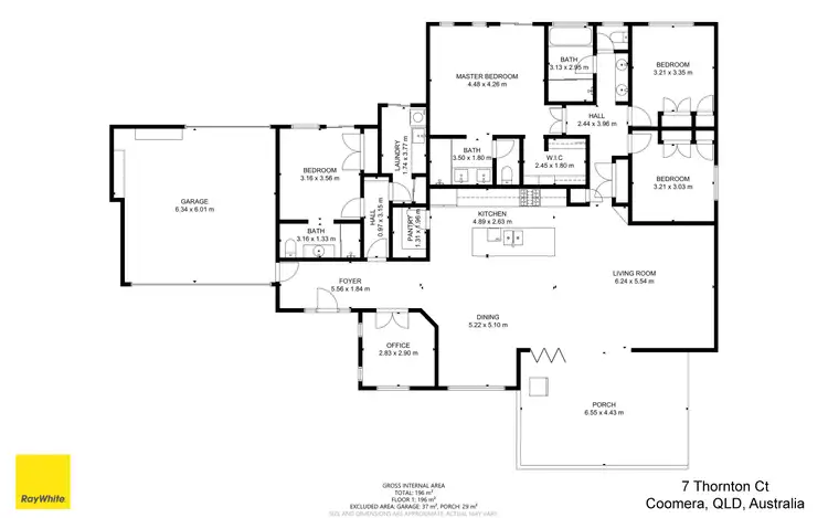 Floorplan of Homely house listing, 7 THORNTON COURT, Coomera QLD 4209