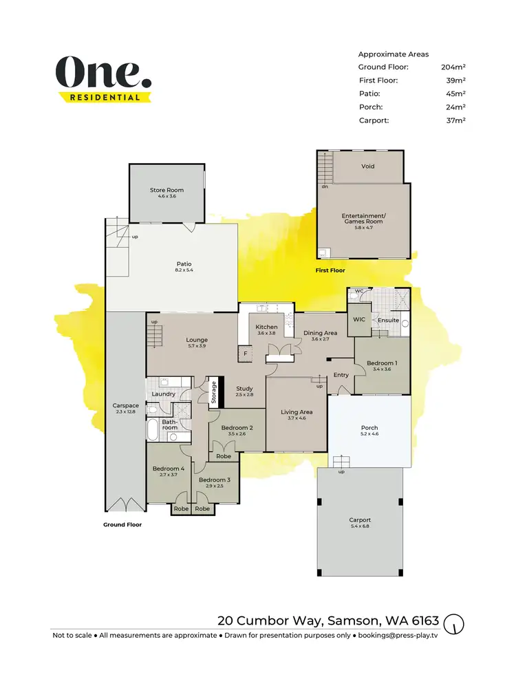 Floorplan of Homely house listing, 20 Cumbor Way, Samson WA 6163