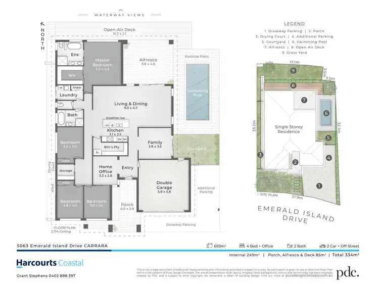 Floorplan of Homely house listing, 5063 Emerald Island Drive, Carrara QLD 4211