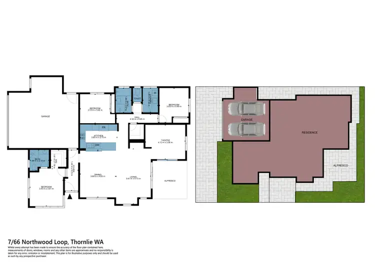 Floorplan of Homely house listing, 7/66 Northwood Loop, Thornlie WA 6108