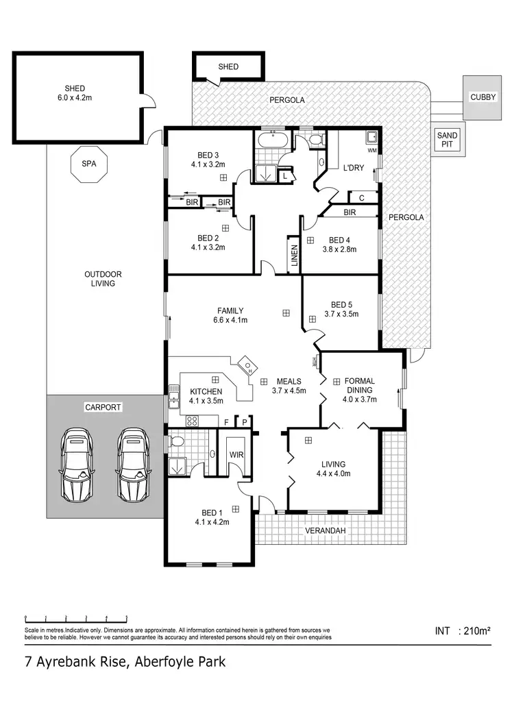 Floorplan of Homely house listing, 7 Ayrebank Rise, Aberfoyle Park SA 5159