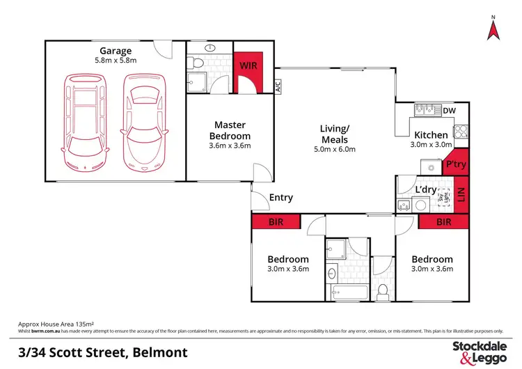 Floorplan of Homely house listing, 3/34 Scott Street, Belmont VIC 3216
