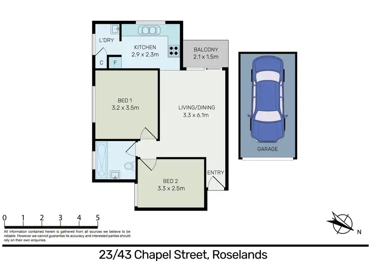 Floorplan of Homely apartment listing, 23/43 Chapel Street, Roselands NSW 2196
