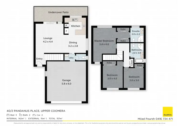 Floorplan of Homely townhouse listing, 40/2 Pandanus Place, Upper Coomera QLD 4209