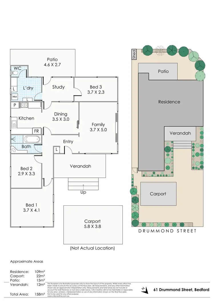 Floorplan of Homely house listing, 61 Drummond Street, Bedford WA 6052