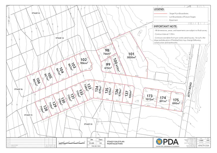 Floorplan of Homely land listing, Stage 9 Montague Park, Legana TAS 7277