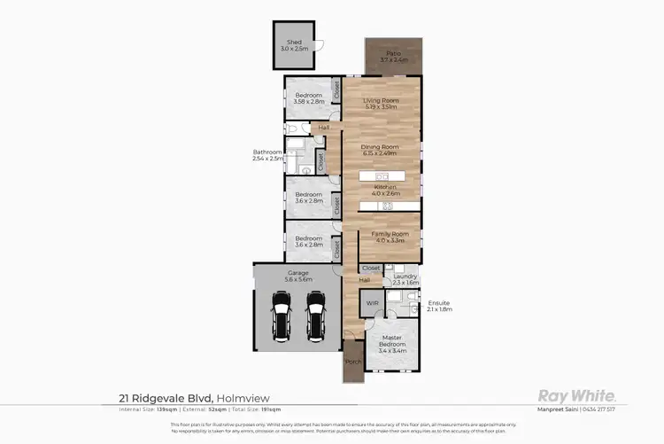 Floorplan of Homely house listing, 21 Ridgevale Boulevard, Holmview QLD 4207
