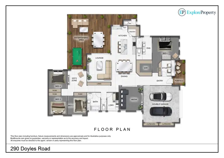 Floorplan of Homely rural property listing, 290 Doyles Road, Balnagowan QLD 4740