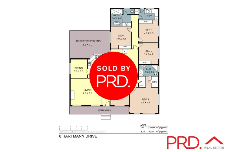 Floorplan of Homely house listing, 8 Hartmann Drive, Tamworth NSW 2340