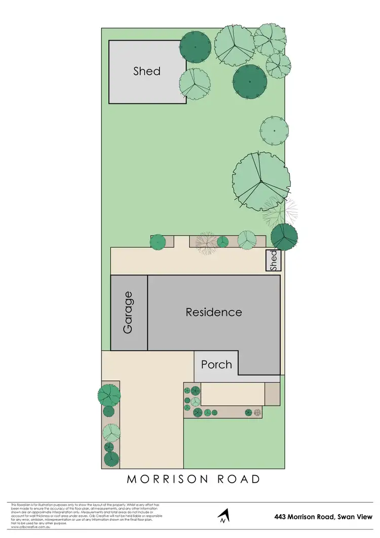 Floorplan of Homely house listing, 443 Morrison Road, Swan View WA 6056