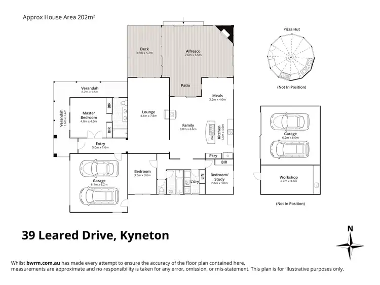 Floorplan of Homely house listing, 39 Leared Drive, Kyneton VIC 3444