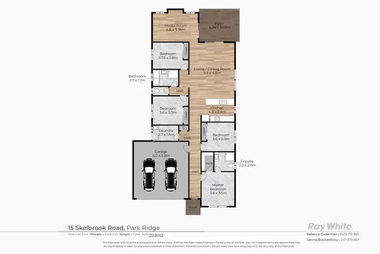 Floorplan of Homely house listing, 15 Skelbrook Road, Park Ridge QLD 4125