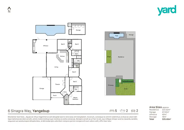Floorplan of Homely house listing, 6 Sinagra Way, Yangebup WA 6164
