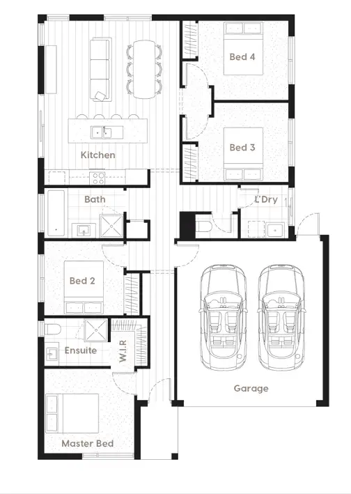 Floorplan of Homely house listing, 36 Butterscotch Esplanade, Manor Lakes VIC 3024