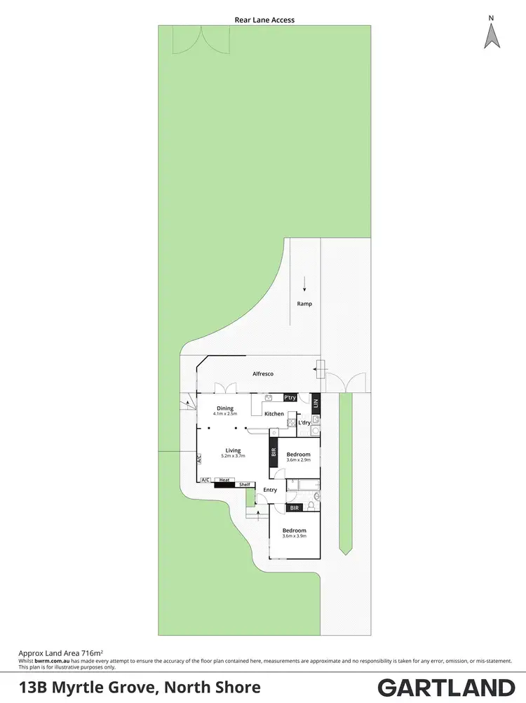 Floorplan of Homely house listing, 13B Myrtle Grove, North Shore VIC 3214