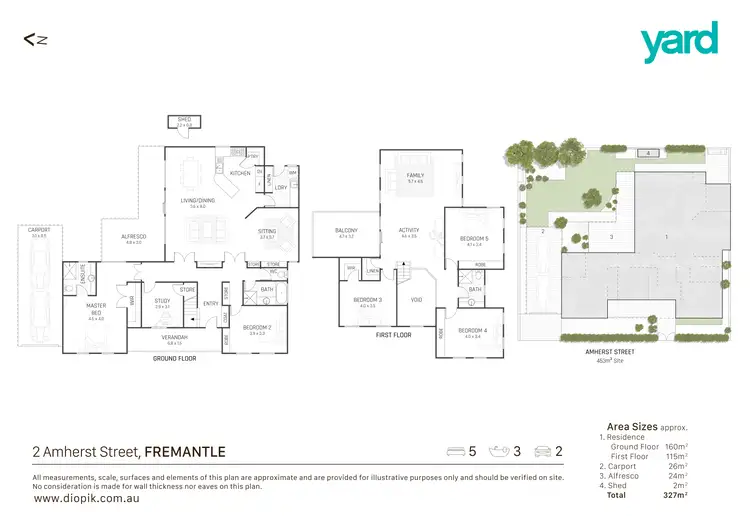Floorplan of Homely house listing, 2 Amherst Street, Fremantle WA 6160