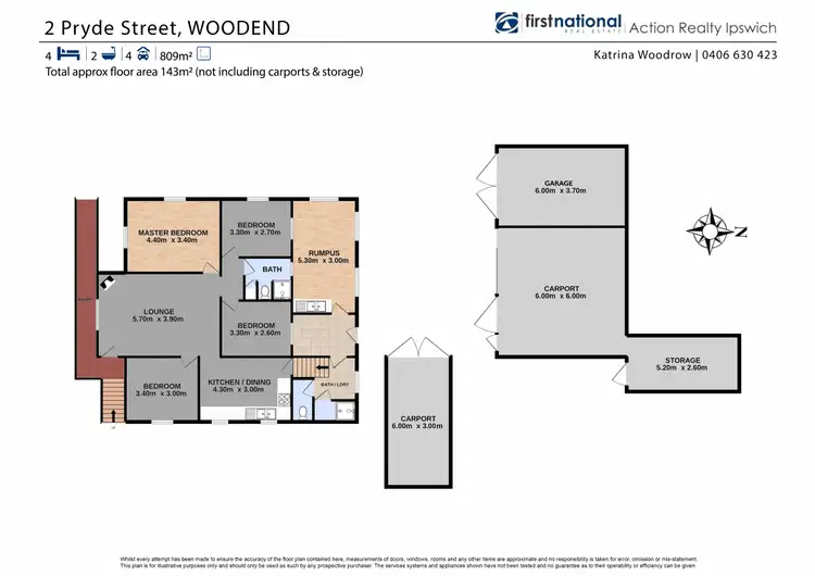 Floorplan of Homely house listing, 2 Pryde Street, Woodend QLD 4305