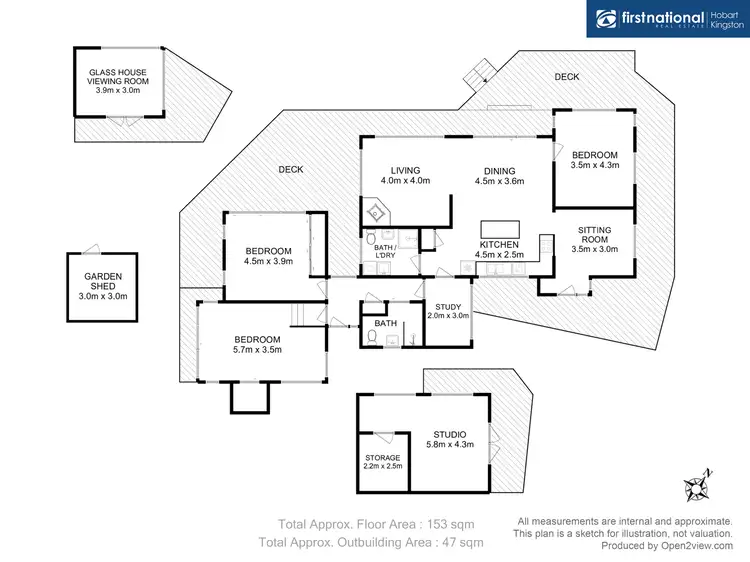Floorplan of Homely house listing, 49 Cox Drive, Dennes Point TAS 7150
