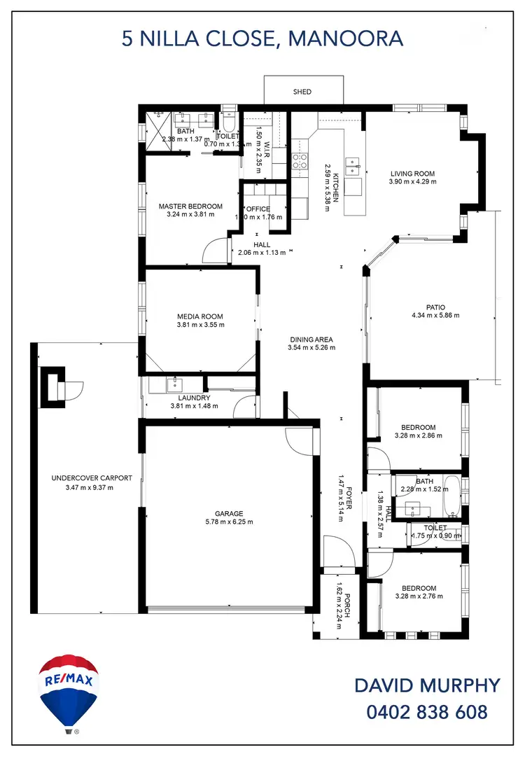 Floorplan of Homely house listing, 5 Nilla Close, Manoora QLD 4870