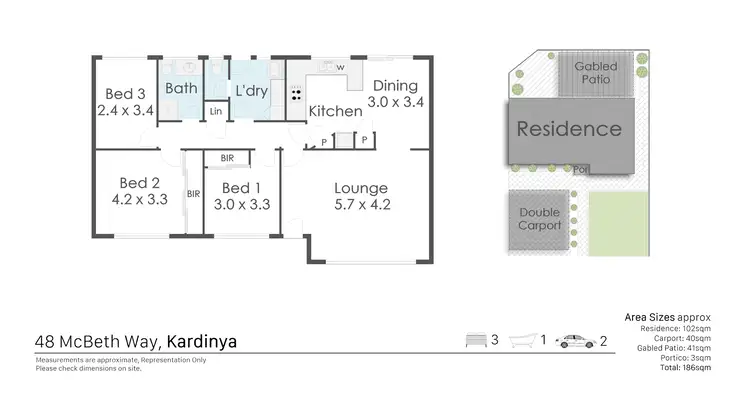 Floorplan of Homely house listing, 48 McBeth Way, Kardinya WA 6163