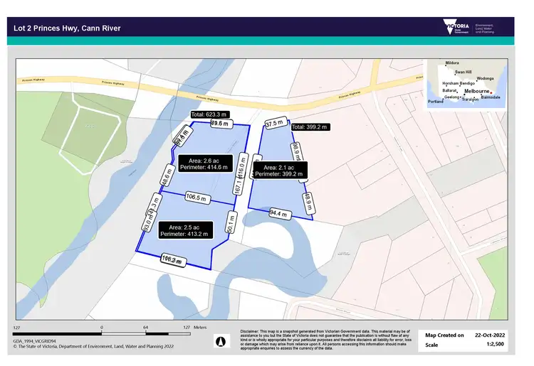 Floorplan of Homely land listing, 2 Princes Highway, Cann River VIC 3890
