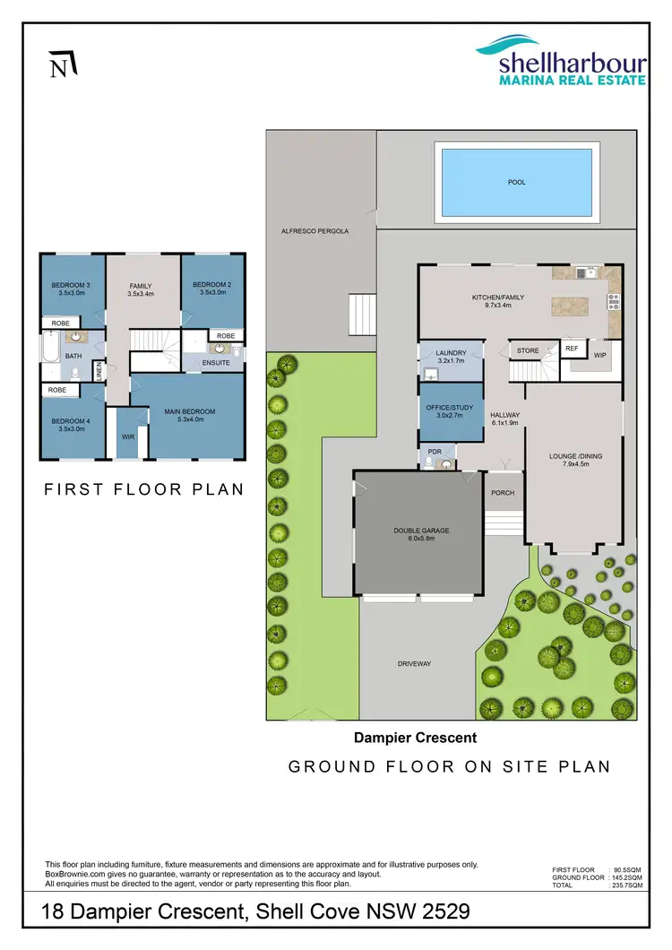 Floorplan of Homely house listing, 18 Dampier Crescent, Shell Cove NSW 2529
