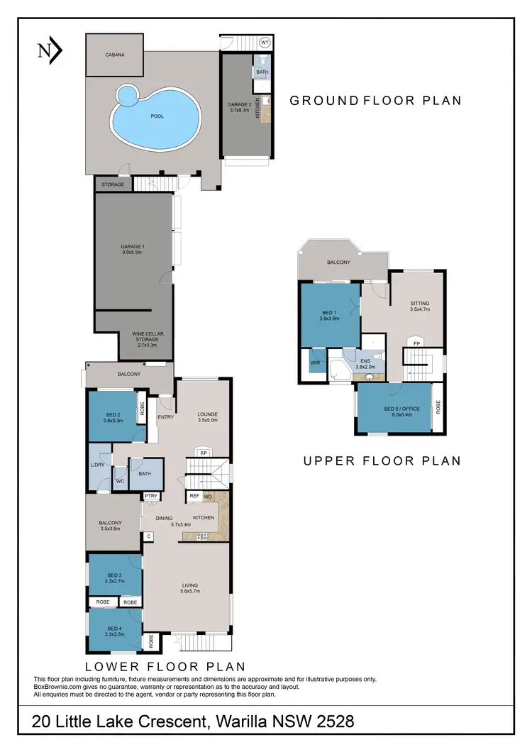 Floorplan of Homely house listing, 20 Little Lake Crescent, Warilla NSW 2528