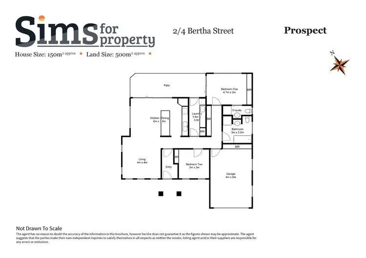 Floorplan of Homely house listing, 2/4 Bertha Street, Prospect TAS 7250