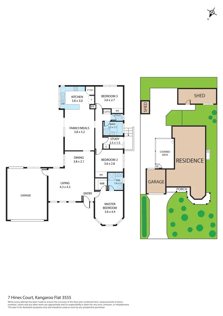 Floorplan of Homely house listing, 7 Hines Court, Kangaroo Flat VIC 3555