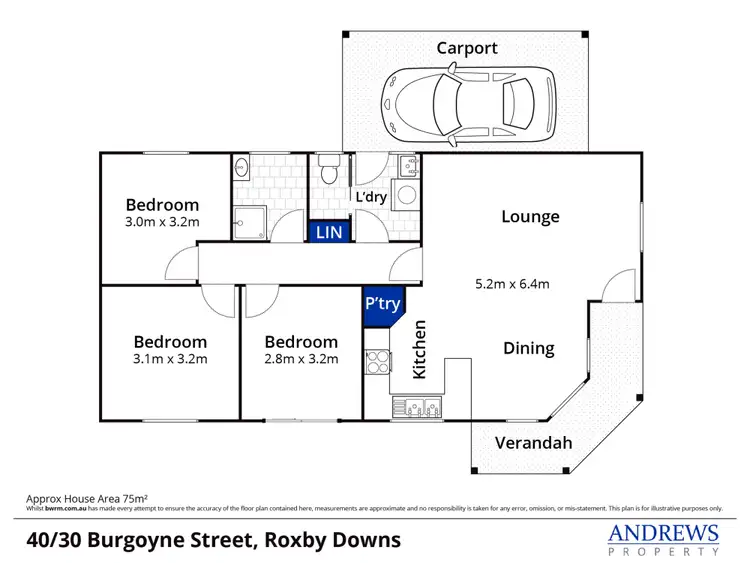 Floorplan of Homely house listing, 40/30 Burgoyne Street, Roxby Downs SA 5725