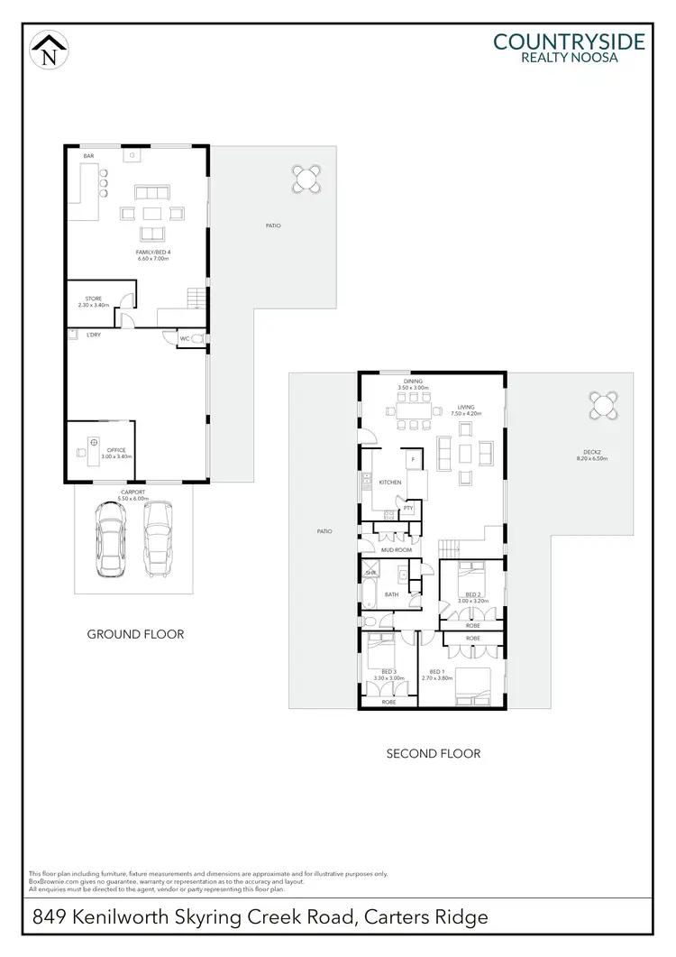 Floorplan of Homely house listing, 849 Kenilworth Skyring Creek Road, Carters Ridge QLD 4563