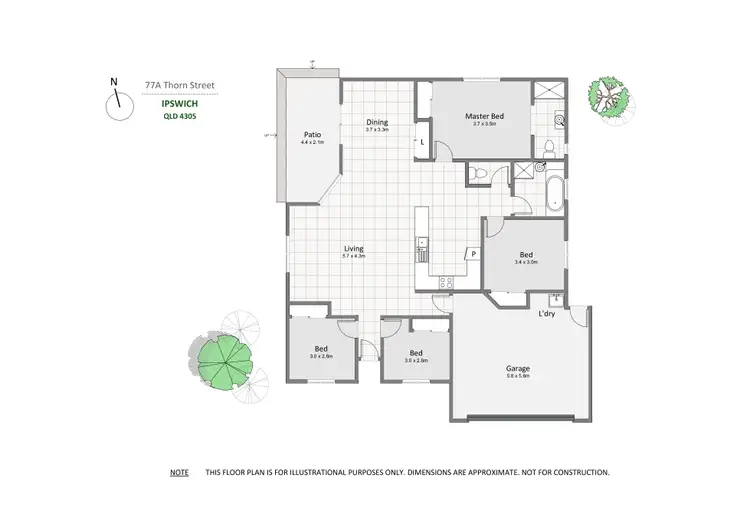 Floorplan of Homely house listing, 77a Thorn Street, Ipswich QLD 4305