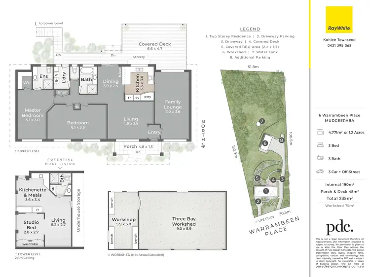Floorplan of Homely house listing, 6 Warrambeen Place, Mudgeeraba QLD 4213