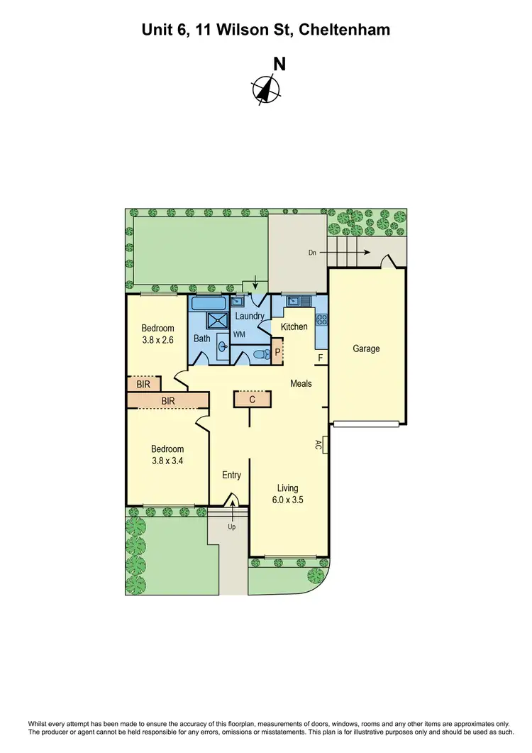 Floorplan of Homely unit listing, 6/11 Wilson Street, Cheltenham VIC 3192