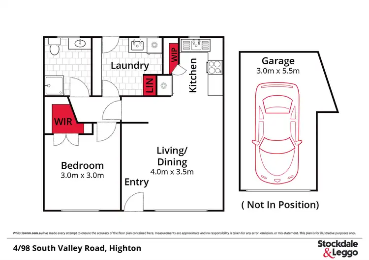 Floorplan of Homely unit listing, 4/98 South Valley Road, Highton VIC 3216