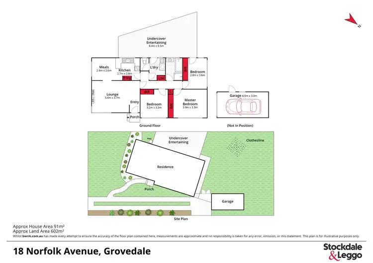 Floorplan of Homely house listing, 18 Norfolk Avenue, Grovedale VIC 3216